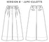 P & M Patterns - Orlando Trousers / Culottes - 15% Off